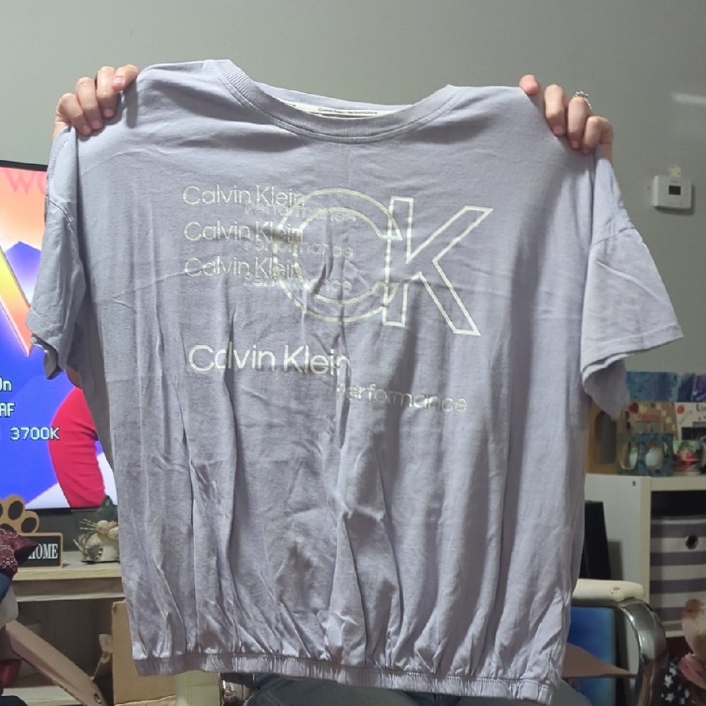 Calvin Klein Kids Lavender Logo Tee